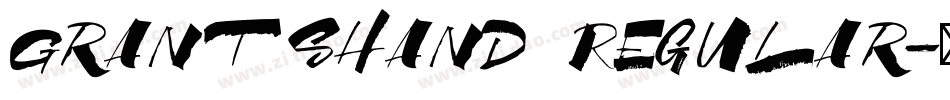 GrantsHand Regular字体转换